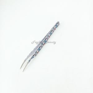 Pince à épiler d'extension de cils la plus vendue en acier inoxydable encore pince à épiler de revêtement de papier à pointe de fibre de couleur personnalisée de haute qualité - Product Image 6