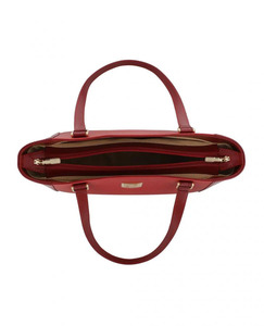 Bolso de Mano Rojo Elegante de Cuero Genuino para Mujer, de Alta Calidad, al por Mayor, con Color y Logotipo Personalizados, Bolsos OEM para Chicas 2026 - Product Image 3