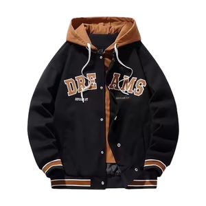 2025 Varsity Jacket Men High Quality Spring Hooded Custom Varsity Jackets Sports Fashion Print Chaquetas de béisbol - Product Image 1