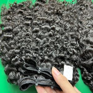 Luxury Quality Burmese <b>Curly</b> Wholesale Price Hot Selling Natural Color Raw Hair <b>Extensions</b> Cuticle Aligned Human Hair <b>Extensions</b> - Product Image 3