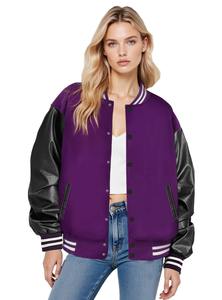 Chaqueta Bomber de Invierno con Diseño de Lana Tejida a Cuadros, Estilo Universitario Clásico, Resistente al Viento y Ecológica para Uso Diario Informal - Product Image 5