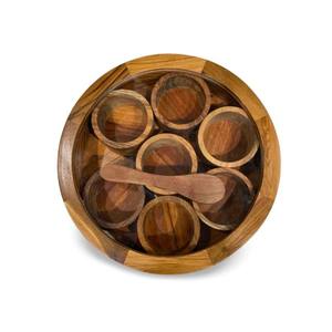 Luxurious Premium Quality Wooden expert quality wood Masala Storage <b>Box</b> Spices Storage <b>Box</b> Quality Handmade Kitchen spice <b>box</b> - Product Image 2