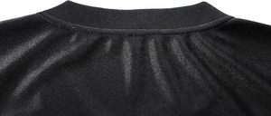 Camiseta de Fútbol de Malla con Cuello en V Unisex Negra para Adultos, Uniforme Transpirable de Poliéster, Lista para Usar, Holden Industry ODM - Product Image 6