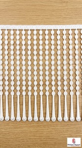 Borla blanca con flecos, 100% algodón, encaje decorativo para vestido de novia, tela nupcial, manualidades, bricolaje - Product Image 6