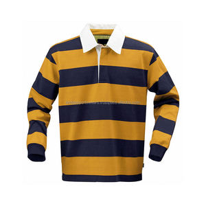 Camiseta de Rugby Unisex Personalizada, Manga Corta, Impresión por Sublimación, 100% Poliéster, Color Sólido, Talla Grande - Product Image 4
