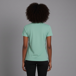 Camiseta Personalizada para Mujer, 100% Algodón Tejido, Transpirable, con Logotipo Serigrafiado, Apliques, de Secado Rápido, para Verano - Product Image 5