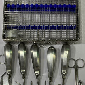 Kit de base pour chirurgie d'implant dentaire, 17 pièces, instruments chirurgicaux de haute qualité certifiés CE classe I, manuel, réutilisable, poignée ergonomique - Product Image 4