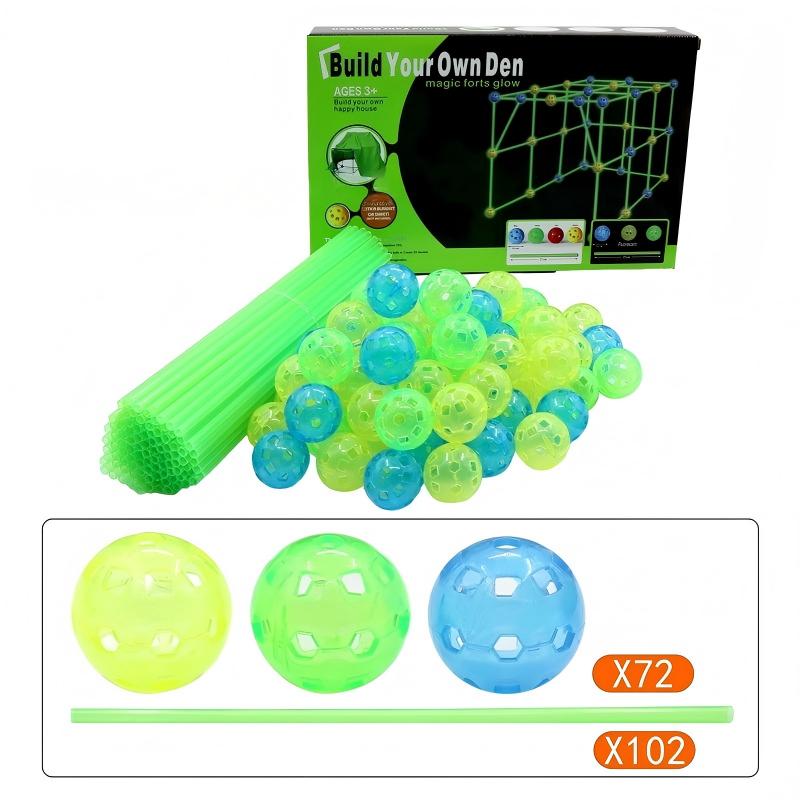 72 balles + 102 bâtons, boîte couleur 834g