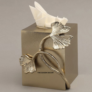 Boîte à mouchoirs très vendue, accessoires de salle de bain, design antique, finition luxueuse, boîte à serviettes en métal à prix de gros - Product Image 3