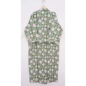 ชุดนอนผู้หญิงผ้าฝ้าย 100% ลายดอกไม้โรแมนติก ชุดเซ็ตสำหรับฤดูใบไม้ร่วง/ฤดูหนาว/ฤดูใบไม้ผลิ/ฤดูร้อน คอวี แขนยาวเต็มตัว - Product Image 6