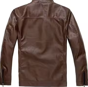 Veste en cuir à capuche entièrement zippée pour homme, sur mesure, haut de gamme, au design moderne et tendance pour l'hiver, style streetwear - Product Image 6