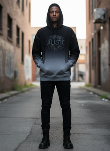 Custom Heavyweight Acid Wash Hoodie Unisex Oversized 100% Cotton Blank Vintage Distressed Sun Faded Pullover Streetwear - Product Image 2