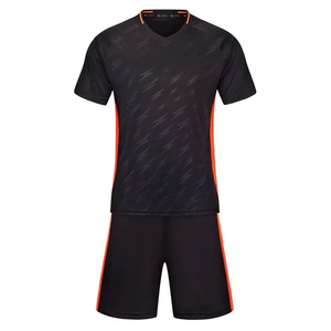 Conjunto de Uniforme de Fútbol - Manga Corta 100% Algodón de Secado Rápido Personalizable Conjuntos de Camisetas de Fútbol Unisex para Adultos Ropa de Fútbol Sublimada - Product Image 4