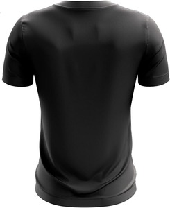Camiseta Lisa Casual para Hombre, Negra, 100% Algodón Jersey, Cuello Redondo, Manga Corta, Personalizable con Logotipo, Alta Calidad - Product Image 2