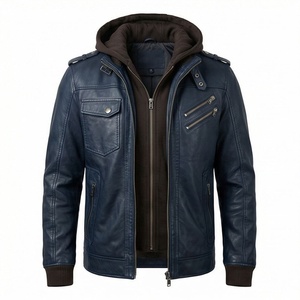 Chaqueta de Motociclista de Cuero Genuino para Hombre de la Mejor Calidad, Nueva Colección de Invierno, Chaquetas de Motocicleta con Protecciones Desmontables Personalizadas - Product Image 1