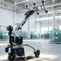 Robot autopropulsé pour l'installation de vitres de façade, équipement mobile de succion de verre par aspiration