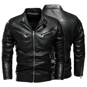 New Arrival 2026 <b>Men</b> Genuine Leather Canvas Winter <b>Jacket</b> Premium Quality Waterproof Breathable Front for Fashion Biker Style - Product Image 4