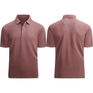 Camisa polo ajustada de moda para hombre, tela elástica, manga corta, ropa casual, varios colores para suministro al por mayor - Product Image 1