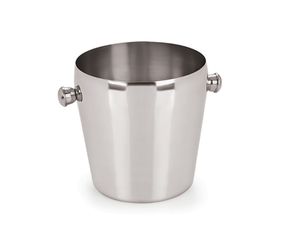 Cubo de Almacenamiento de Hielo Ecológico de Acero Inoxidable con Acabado Cromado Pulido Tipo Espejo para Fiestas y Eventos, Forma de Manzana - Product Image 3
