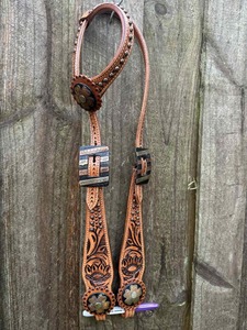 Wholesale Premium Soft Drum Dyed Leather English Horse Bridle Crystal Brow Patent Leather Nose Band Western Saddle - Product Image 2