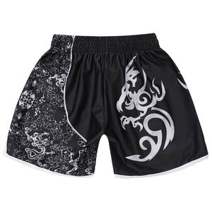 Pantalones Cortos de Boxeo Muay Thai Unisex de Lona de Alta Calidad con Logotipo Personalizado, Tela Elástica Transpirable y Cierre con Cordón - Product Image 5