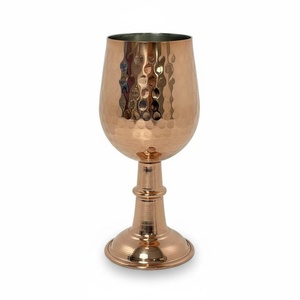 Verre à vin en cuivre, verres à vin en cuivre pur, verre à vin en cuivre fait main, verrerie en cuivre de qualité supérieure, verre à boisson en cuivre de luxe - Product Image 5