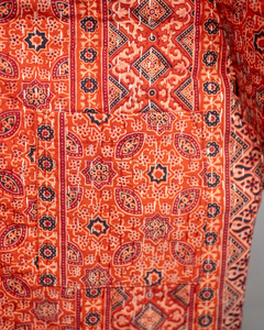 BLTE Thermal Floral Printed Vintage <b>Quilted</b> <b>Jacket</b> <b>Lightweight</b> Winter Cotton Pullover with V-Neck and Full Sleeves - Product Image 6