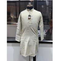 Kurta Pria Modern Ringan Cepat Kering Bergaya Buatan India untuk Pemakaian Sehari-hari, Kantor & Pesta, Tersedia untuk Harga Ekspor