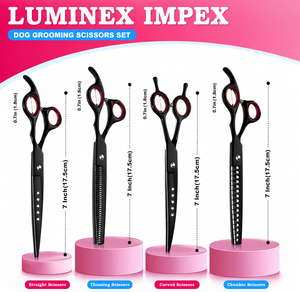 Premium Pet Grooming <b>Scissors</b> Set – Made from High-Quality Stainless Steel, Professional <b>Dog</b> & Cat Hair Cutting Kit with Case - Product Image 1