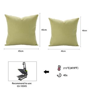 Vente en gros d'usine, textiles vierges pour sublimation, taie d'oreiller en lin, substrats de qualité supérieure, housse de coussin vierge - Product Image 1