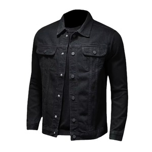 Veste en jean pour homme, imprimé intégral, 100% lavable, design basique, collection hiver, effet usé. - Product Image 4