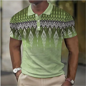 Men's Ethnic Tribal Pattern Polo <b>T</b> <b>Shirt</b> Short Sleeve Classic <b>Collar</b> Casual Fashion Comfortable Daily Wear <b>T</b> <b>Shirt</b> - Product Image 6