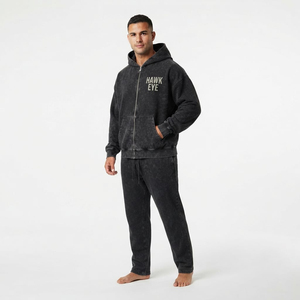 Conjunto Deportivo de Dos Piezas para Hombre, de Buena Calidad, Lavado Ácido, Sudadera con Capucha Oversize con Cierre Completo y Bolsillo Canguro - Product Image 2