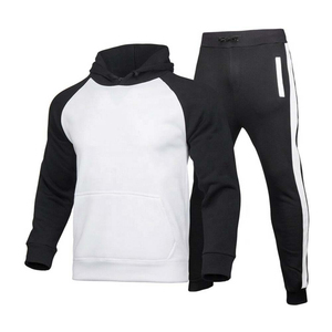 Conjunto Deportivo para Hombre al por Mayor, Sudadera con Capucha de Algodón y Felpa, Pantalones Deportivos con Cierre Completo, Personalizable - Product Image 2