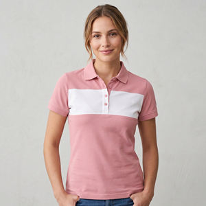 Custom Pink Color Polo Shirt Women's Knitted 100% Cotton Turn <b>Down</b> Collar Polo Tee Ladies Slim Fit Short Sleeve Polo Shirt Women - Product Image 6