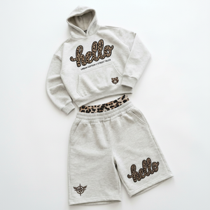 Brand Custom High Quality Causal <b>Men's</b> <b>Shorts</b> Hip Hop <b>Shorts</b> Hoodie Set Solid Oversize Embroidery <b>Patch</b> Heavyweight Sweatsuit - Product Image 4
