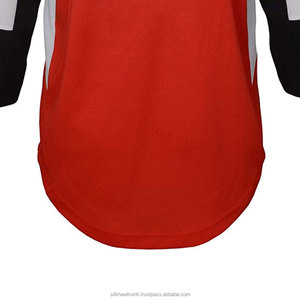 เสื้อเจอร์ซีย์ฮ็อกกี้น้ำแข็งซับลิเมตยืดได้สำหรับเยาวชนและผู้ใหญ่พิมพ์ลายออกแบบได้ตามต้องการ - Product Image 5