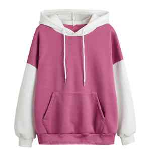 Nouveaux sweats à capuche unisexes pour homme et femme, en molleton doux et chaud, en coton et polyester, avec logo personnalisé, de couleur rose, de grande taille, confortables et épais - Product Image 2