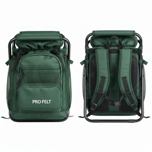 New Latest Style Portable Folding Backpack Solid Plain Color Chair with Adjustable Shoulder Straps Outdoor Travel Seat Bag <b>Packs</b> - Product Image 3