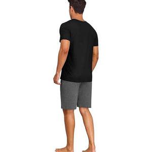 Ensemble décontracté d'été 2 pièces pour homme en polyester/coton : T-shirt oversize et short respirant - Product Image 2