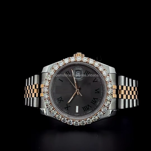 Nouvelle Montre Unisexe de Qualité Supérieure, Luxe Original Personnalisé, Style Hip Hop, Lunette en Diamant Moissanite, Analogique en Acier Inoxydable - Product Image 2