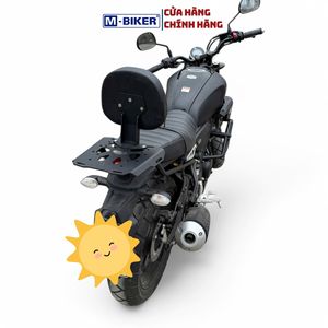 Porte-bagages arrière M-Biker Yamaha XSR155 avec dossier passager, accessoires de moto - Product Image 4