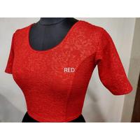 Blouse Demi-Sari Grande Taille en Tissu Extensible de Haute Qualité pour Femme, Prête à Porter, Personnalisable, Écologique, Facile à Porter, Printemps-Automne