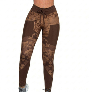 Women Yoga Set Best Quality Textured Solid Stitch Digital Print 2 Piece Breathable High Waist - Product Image 5