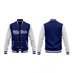Vestes de baseball de haute qualité avec col et broderie personnalisée, vestes de baseball pour hommes, vestes de baseball pour hommes - Product Image 3