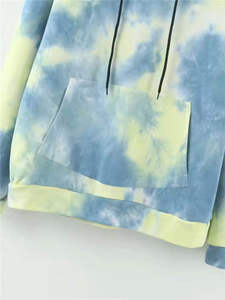 Básicos al por mayor por encargo de alta calidad 100% algodón Casual pesado de gran tamaño Tie Dye manga larga Streetwear invierno Digital 2026 - Product Image 5