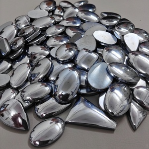Lot de cabochons en shungite naturelle, vente en gros, pierres précieuses de shungite pour la création de bijoux - Product Image 5