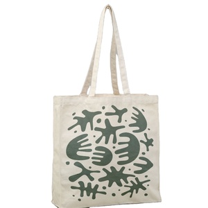 Bolsas Ecológicas WORLD BAGS, Bolsa de Mano de Lona de Algodón con Patrón Geométrico, Asa Propia, Bonito Estampado, Modelo EWB-2456, Fabricado en Bengala Occidental, India - Product Image 3