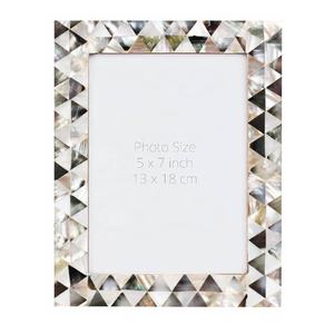 Venta caliente madre de perla marcos de fotos patrón de cebada nacarada marco de fotos de regalo decoración pantalla Ideal hogar marco de fotos - Product Image 5