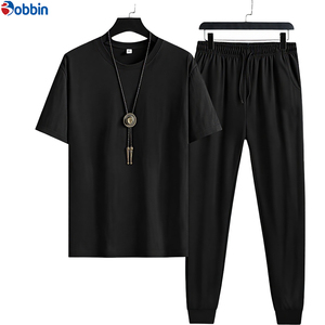 Conjunto Deportivo para Hombre, Simple, Suave y Cómodo, Cuello Redondo, Estampado, Nuevo Estilo, Venta Caliente, Informal, Elegante, a la Moda, Deportivo, 2 Piezas - Product Image 1